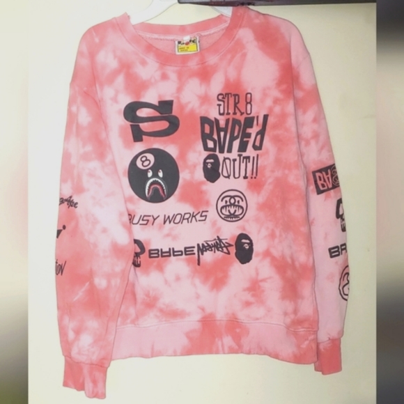 Bape Tops - COPY - BAPE and STUSSY Lightweight Sweatshirt
